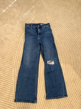 Noend Distressed Wide Leg Jeans Size 26